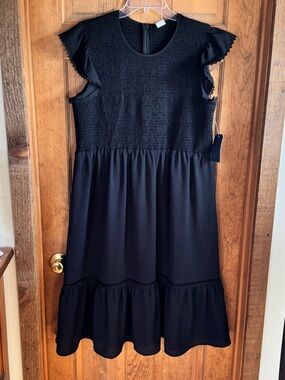 Melrose and Market Smocked Flutter Sleeve Midi Dress - Size 2X NWTs